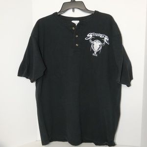 Vintage 2002 Sturgis Black Hills Motorcycle Henley